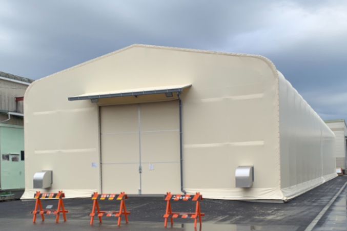 齋藤食品工業(株)様　テント倉庫基礎他工事
